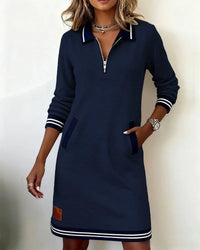 Esme – Long Sleeve Cotton Dress for Everyday Elegance