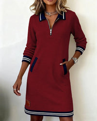Esme – Long Sleeve Cotton Dress for Everyday Elegance