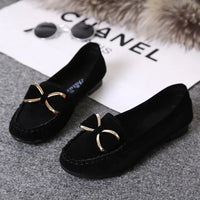 Beatrice Metallic Bow Loafers