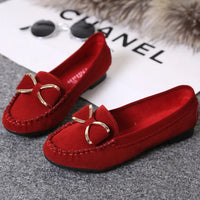 Beatrice Metallic Bow Loafers