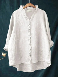 Drusilla - Elegant Linen Summer Blouse