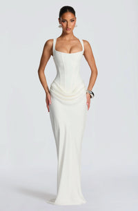 CORNELIA | MINI & MAXI DRESS White Maxi