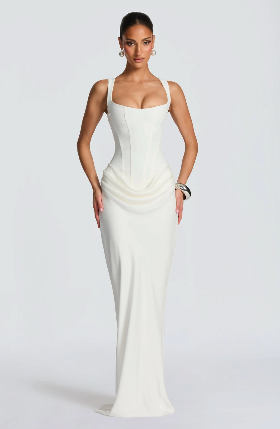 CORNELIA | MINI & MAXI DRESS White Maxi