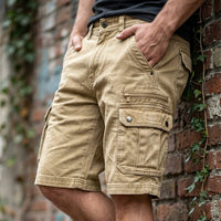 Blaine - Functional Denim Cargo Shorts
