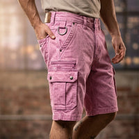 Blaine - Functional Denim Cargo Shorts