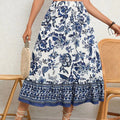 Brigitte Floral Flared Midi Skirt