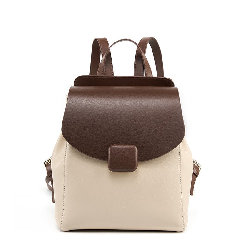 Nadège Minimalist Faux Leather Backpack