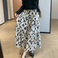 Mireille Monochrome Floral Maxi Skirt