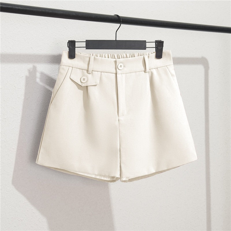 Clara Button-Detail Tailored Shorts
