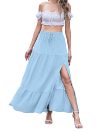 Paris Flowy Chiffon Maxi Skirt