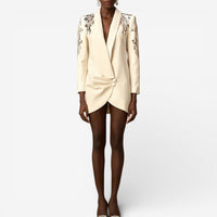 Whitley - Elegant Embroidered Blazer Dress