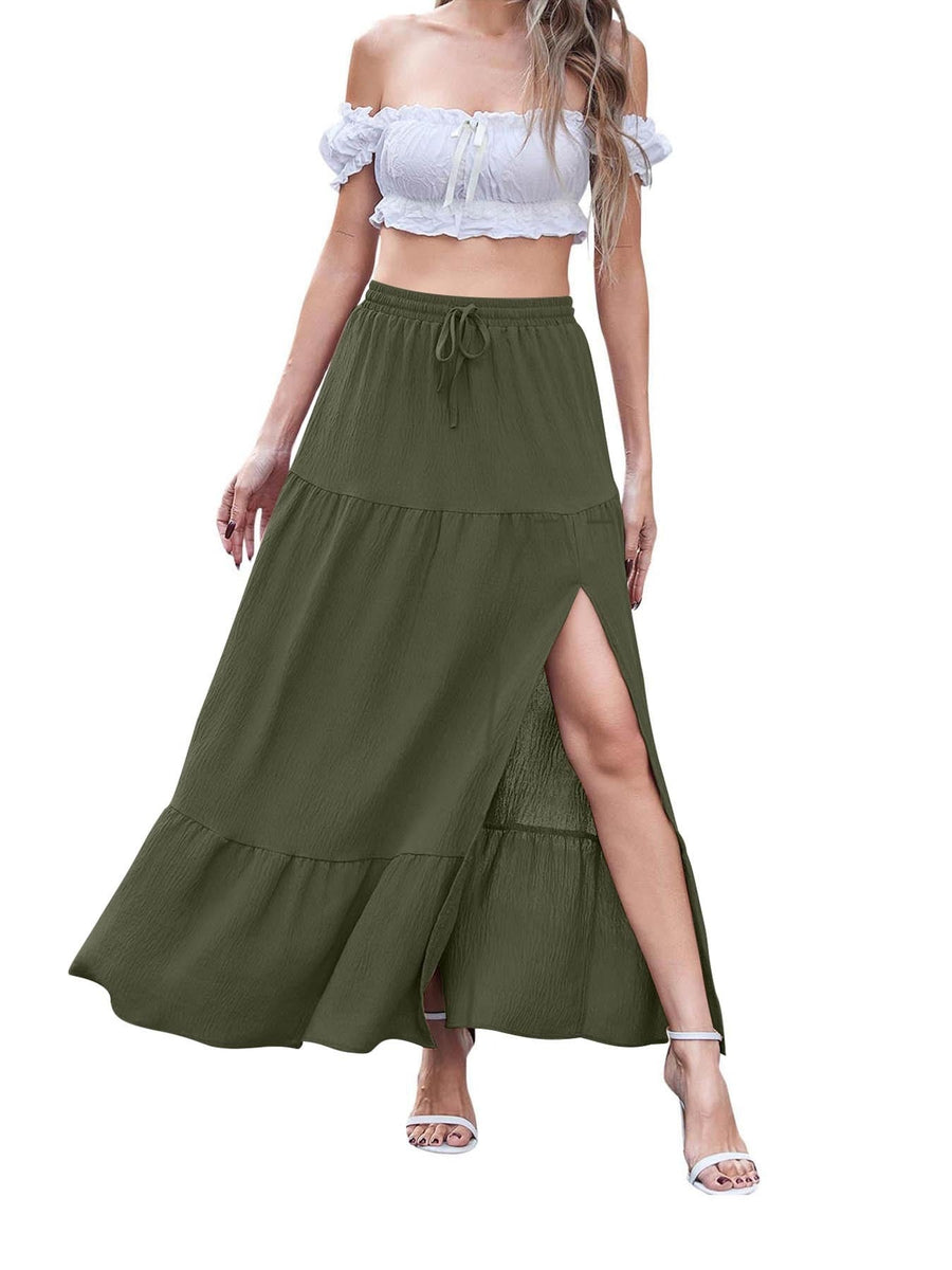 Paris Flowy Chiffon Maxi Skirt