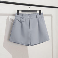 Clara Button-Detail Tailored Shorts