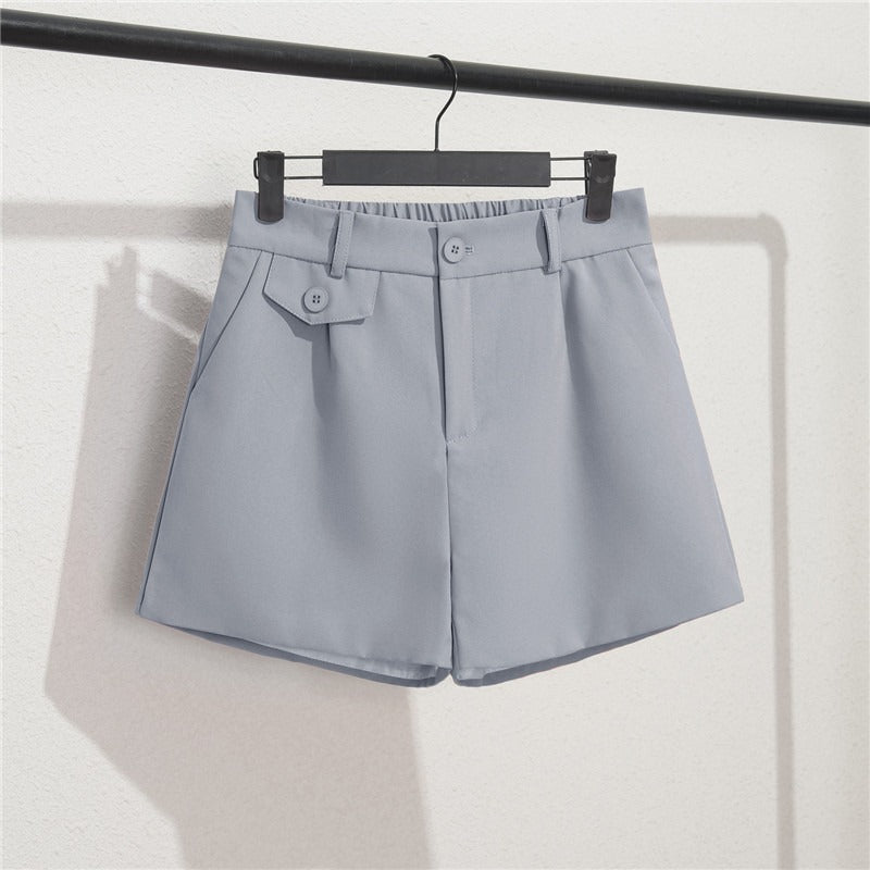 Clara Button-Detail Tailored Shorts