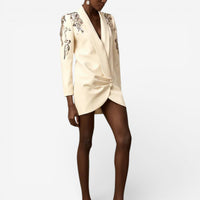 Whitley - Elegant Embroidered Blazer Dress