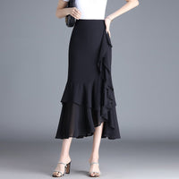 Renata Animal Print Chiffon Midi Skirt