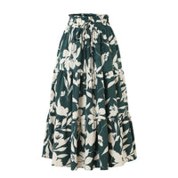 Camila Floral Pleated Midi Skirt