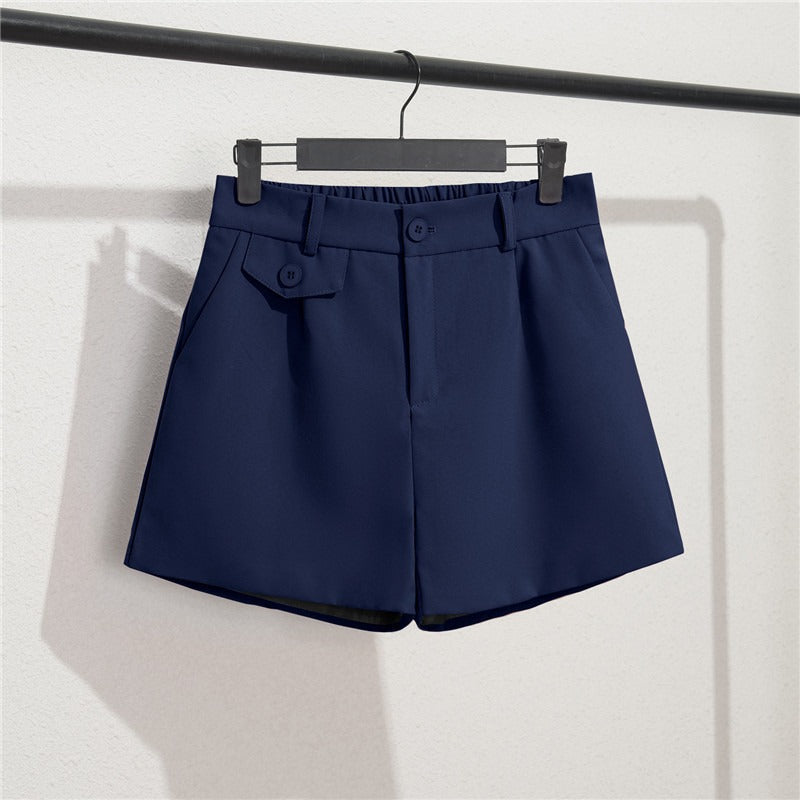 Clara Button-Detail Tailored Shorts