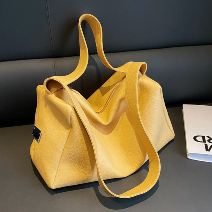 Andrea Large Faux Leather Tote Bag