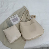 Minimalist Faux Leather Shoulder Bag - Teresa