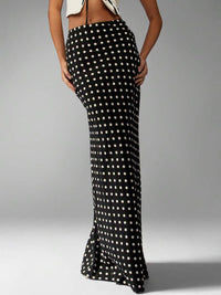 Karla Polka Dot Maxi Skirt