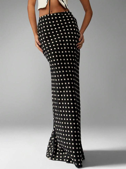 Karla Polka Dot Maxi Skirt