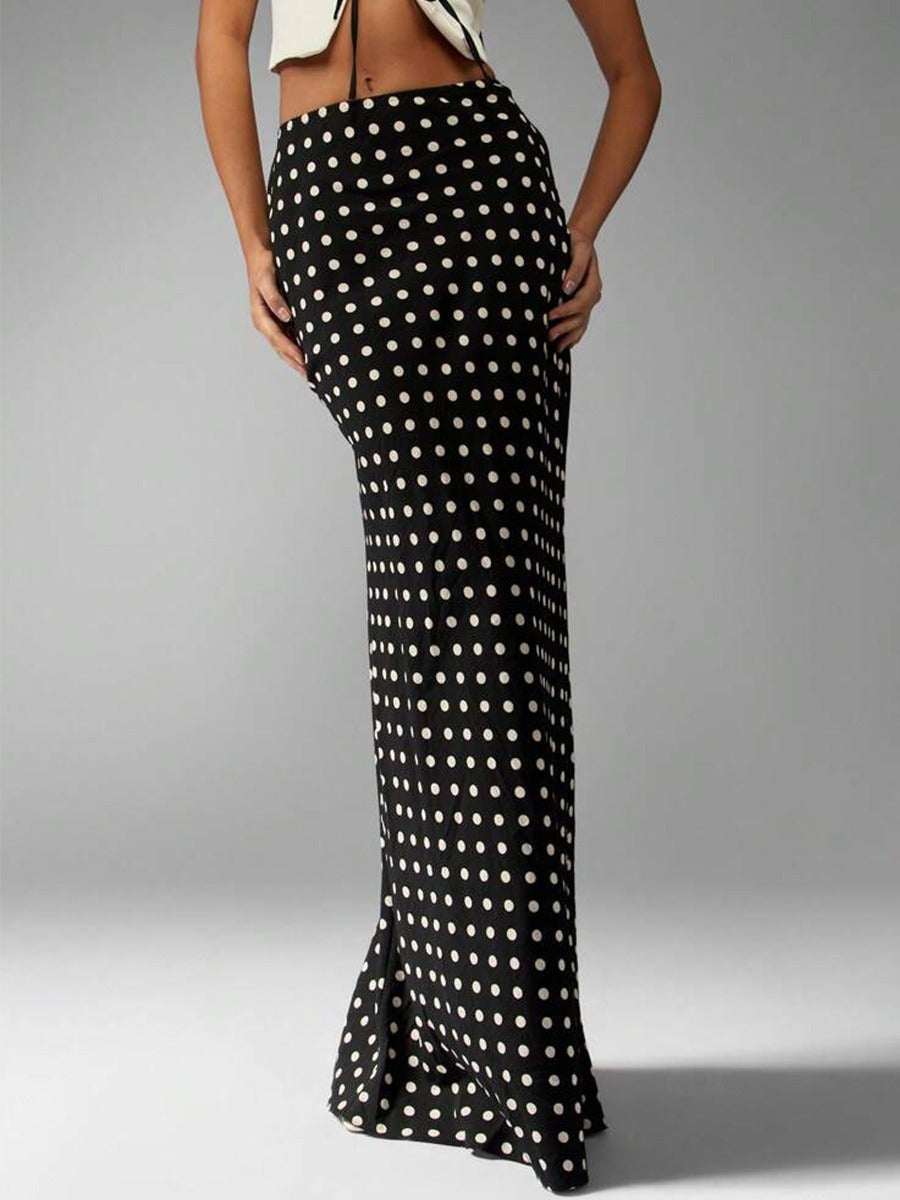 Karla Polka Dot Maxi Skirt