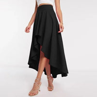 Tamara High-Waisted Asymmetric Skirt