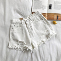 Estelle Frayed Denim Shorts