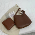 Minimalist Faux Leather Shoulder Bag - Teresa