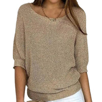 Ingrid | Women's V-Neck Long Sleeve Knit Sweater