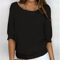 Ingrid | Women's V-Neck Long Sleeve Knit Sweater