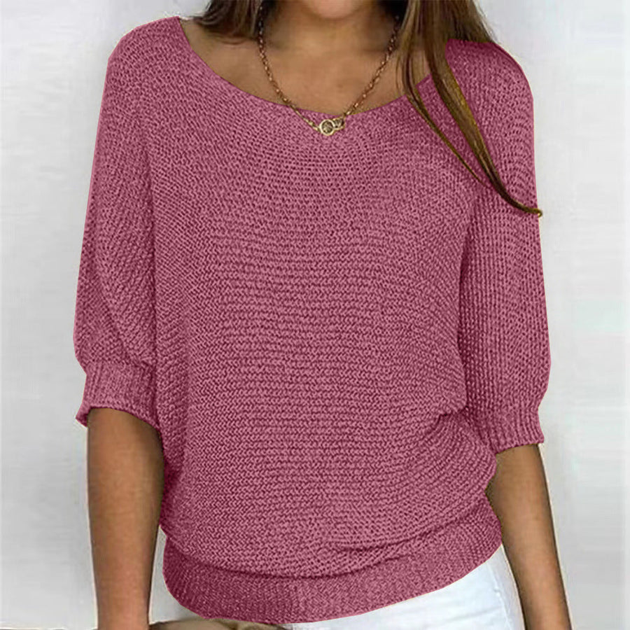 Ingrid | Women's V-Neck Long Sleeve Knit Sweater