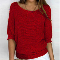 Ingrid | Women's V-Neck Long Sleeve Knit Sweater