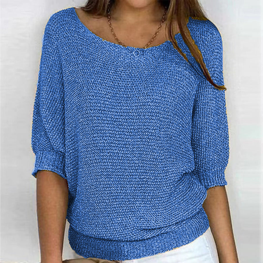 Ingrid | Women's V-Neck Long Sleeve Knit Sweater