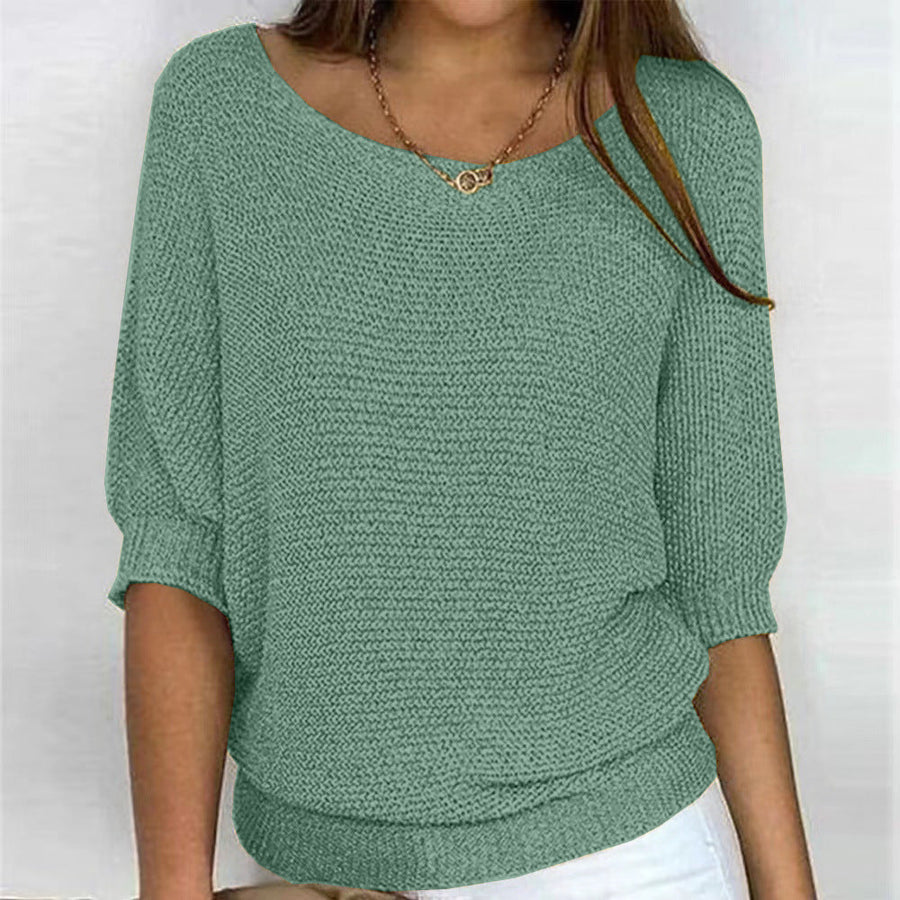 Ingrid | Women's V-Neck Long Sleeve Knit Sweater