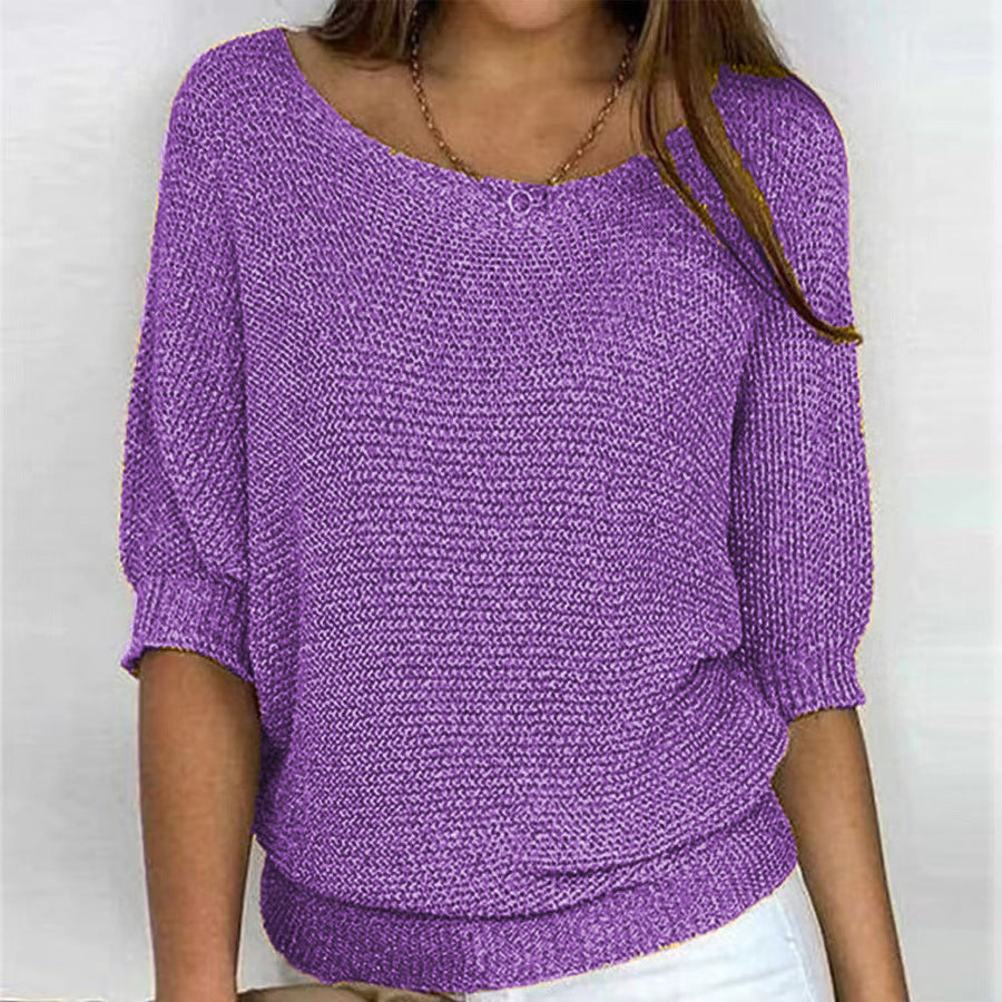 Ingrid | Women's V-Neck Long Sleeve Knit Sweater