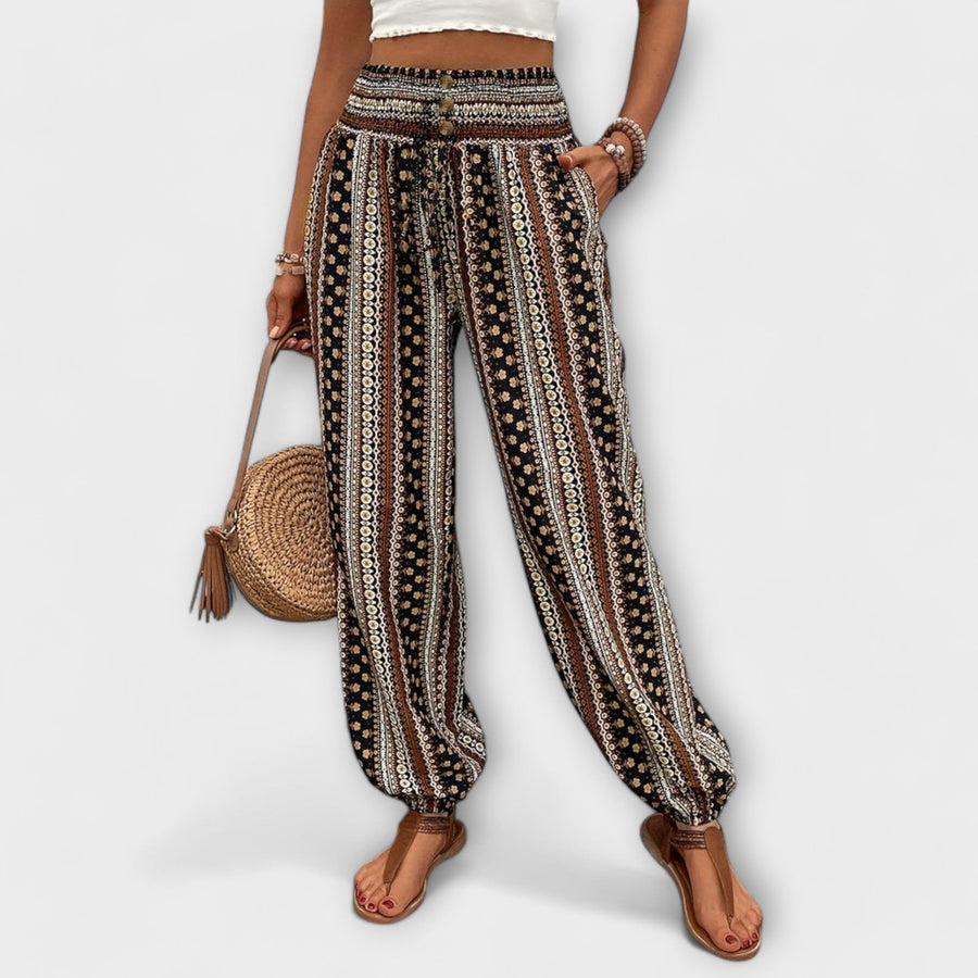 Ioana | Women's Boho Printed Harem Pants