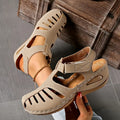 Iolanthe | Women's Brown Closed Toe Fisherman Sandals
