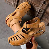 Iolanthe | Women's Brown Closed Toe Fisherman Sandals