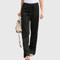 Isadora | Women's Tie Waist Wide Leg Pants