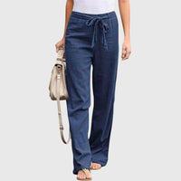 Isadora | Women's Tie Waist Wide Leg Pants