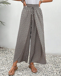 Isolde | Women's Wide Leg Geometric Print Pants
