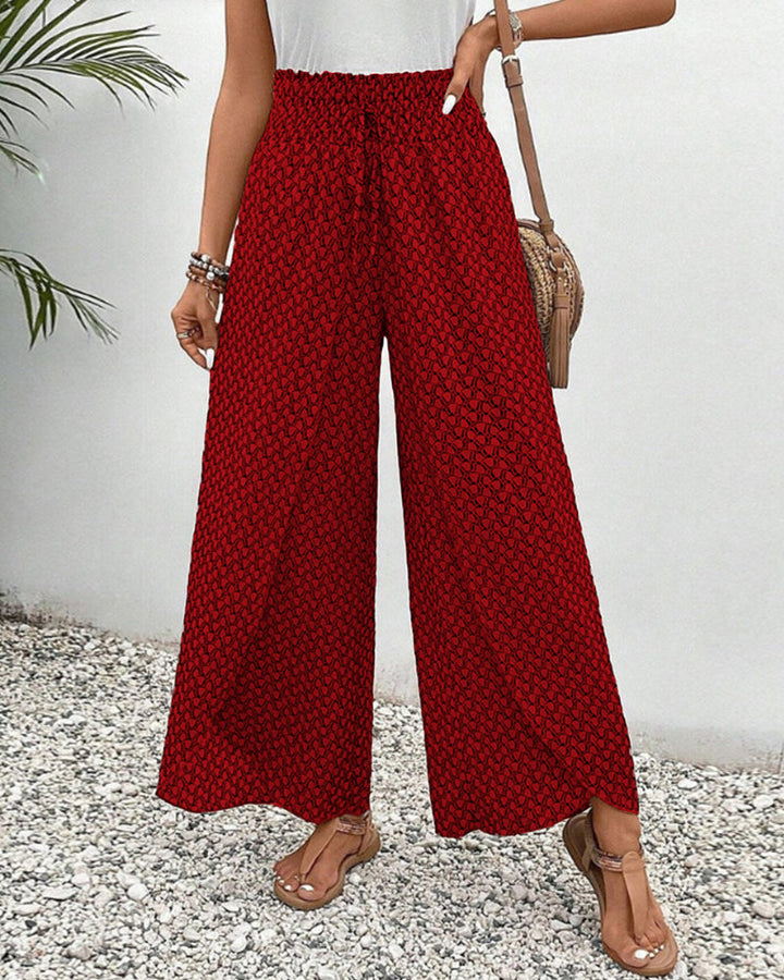 Isolde | Women's Wide Leg Geometric Print Pants
