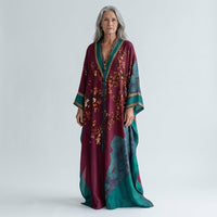 Iseult - Japanese Plum Blossom Maxi Dress