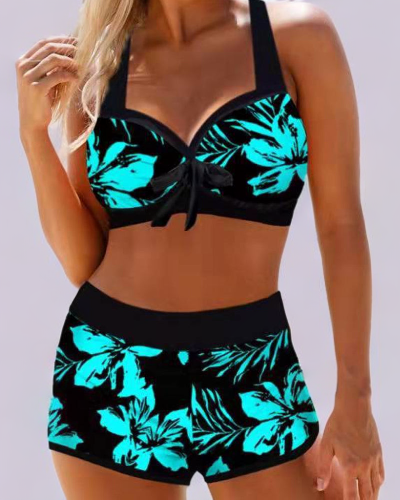 Josephine | Women's High Waist Floral Bikini Set