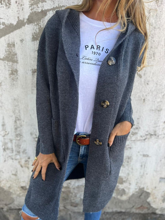 Alina | Elegant Long Knit Cardigan