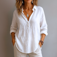 Juliana | Women's V-Neck Long Sleeve Blouse