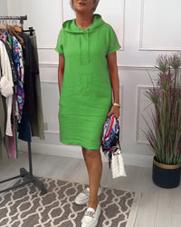 Juliette | Women's Relaxed Hoodie Midi Dress