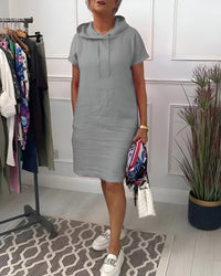 Juliette | Women's Relaxed Hoodie Midi Dress